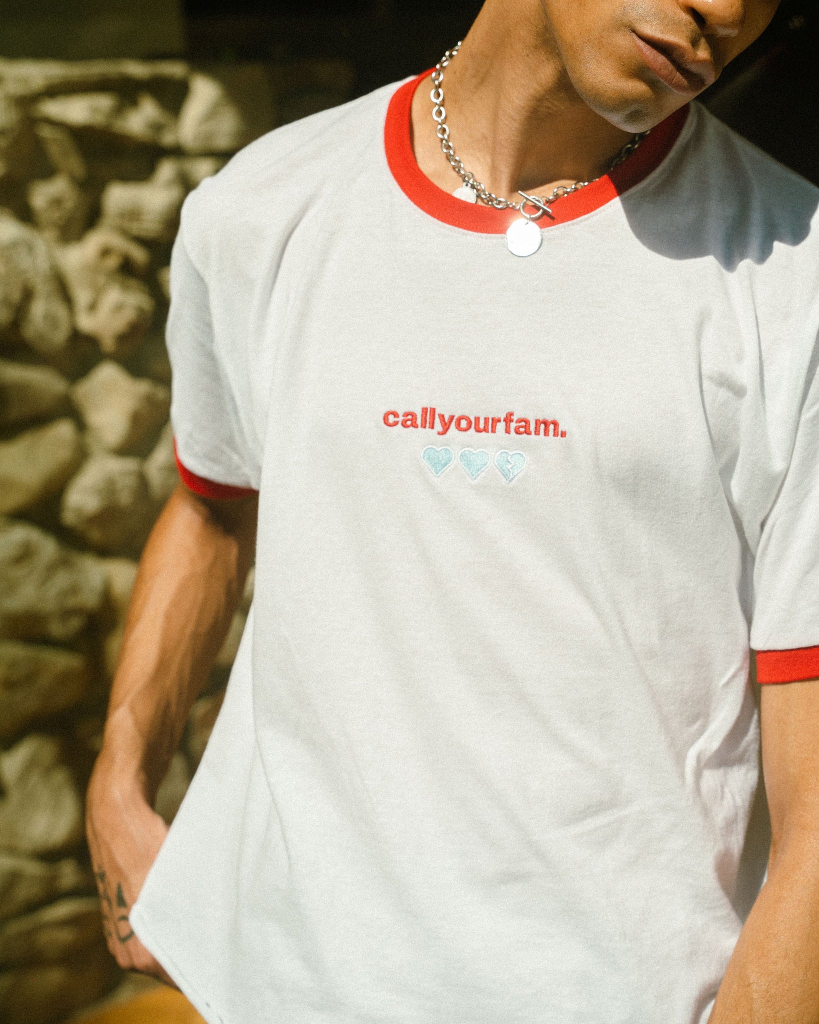 CYF STAPLE TEE - RED