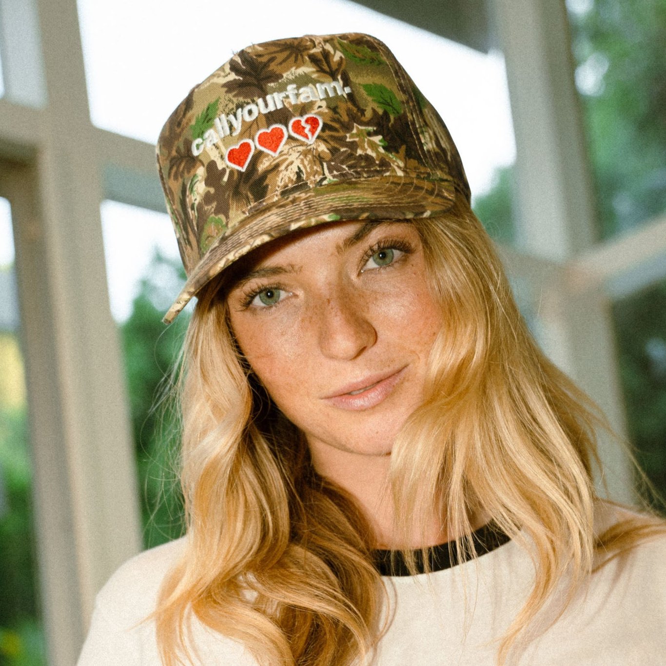 CALL YOUR FAM CAMO HAT